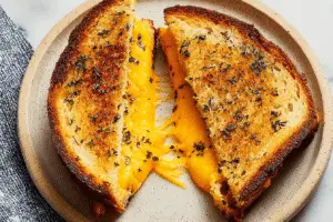 Garlic Bread Grilled Cheese