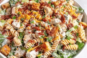 Chicken Bacon Ranch Pasta Salad