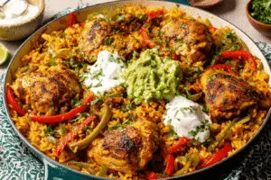 Delicious Chicken and Rice Taco Skillet