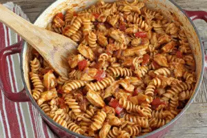 Barbecue Chicken Pasta Skillet
