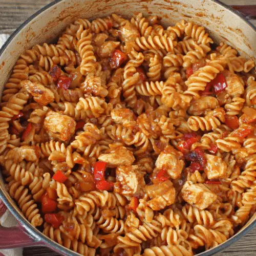 Barbecue Chicken Pasta Skillet Recipe