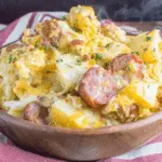 Cheesy Potato & Smoked Sausage Casserole Recipe