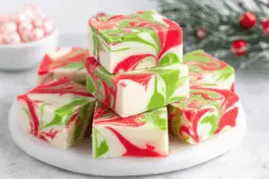 Christmas Swirl Fudge