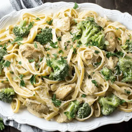 Creamy Broccoli Chicken Alfredo Recipe