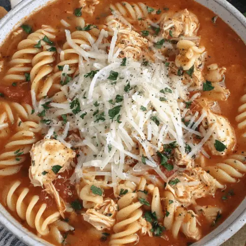 Crockpot Chicken Parmesan Soup Recipe