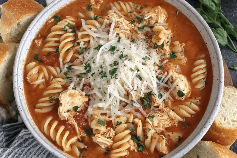 Crockpot Chicken Parmesan Soup Recipe