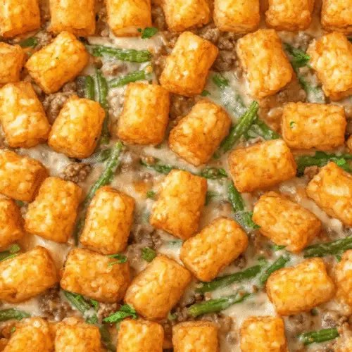 Green Bean Casserole with Tater Tots Recipe