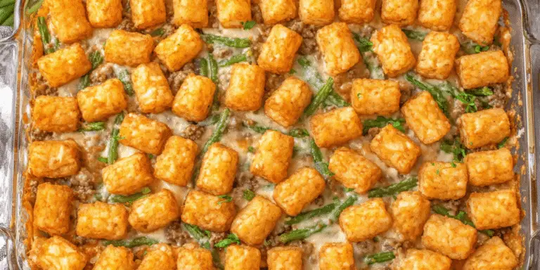 Green Bean Casserole with Tater Tots Recipe
