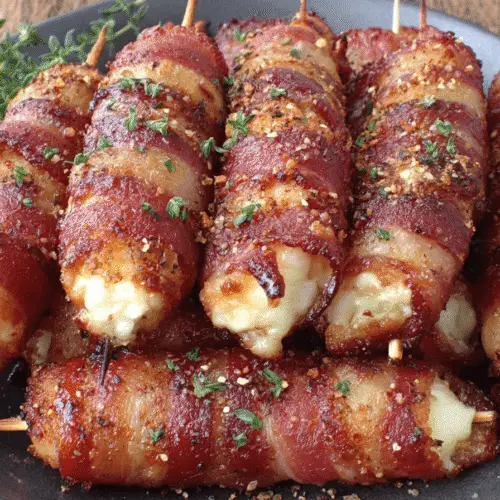 Bacon-Wrapped Mozzarella Sticks Recipe