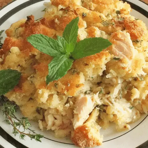 Easy Chicken and Stuffing Casserole Recipe