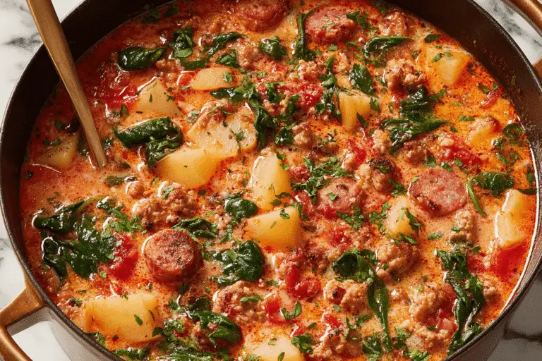 Spicy Italian Sausage and Potato Soup Recipe
