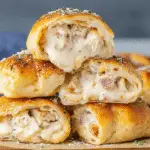 Chicken Alfredo Garlic Bread Bombs Recipe