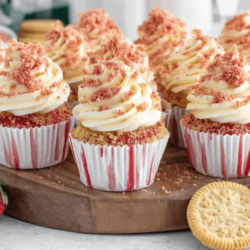 Strawberry Crunch Cupcakes Recipe
