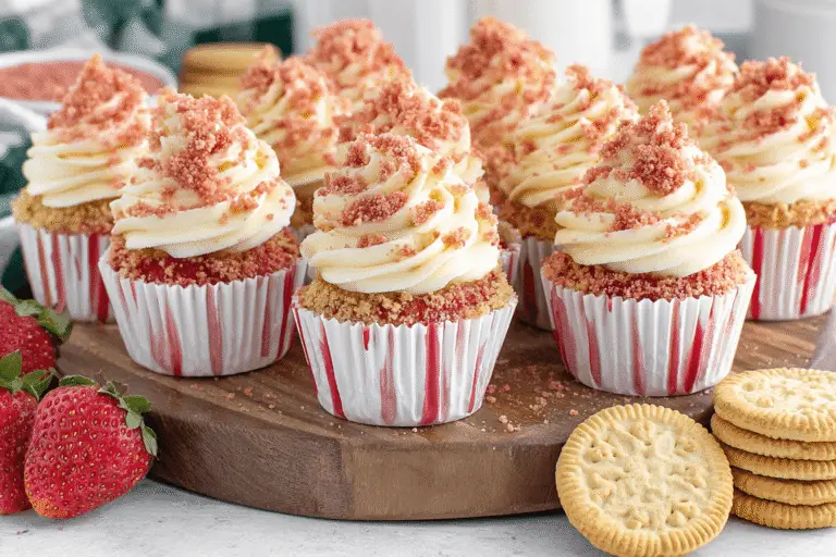 Strawberry Crunch Cupcakes Recipe