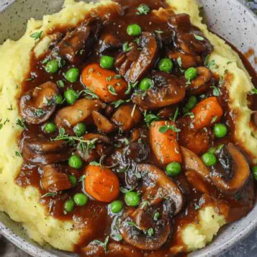 Vegan Mushroom Bourguignon Recipe