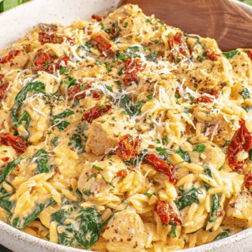 Creamy Tuscan Chicken Orzo Recipe
