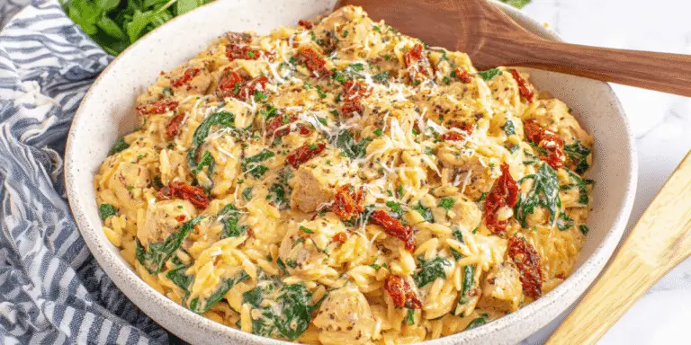 Creamy Tuscan Chicken Orzo Recipe