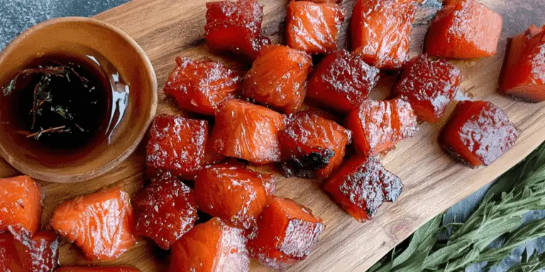 Candied Smoked Salmon Bites Recipe