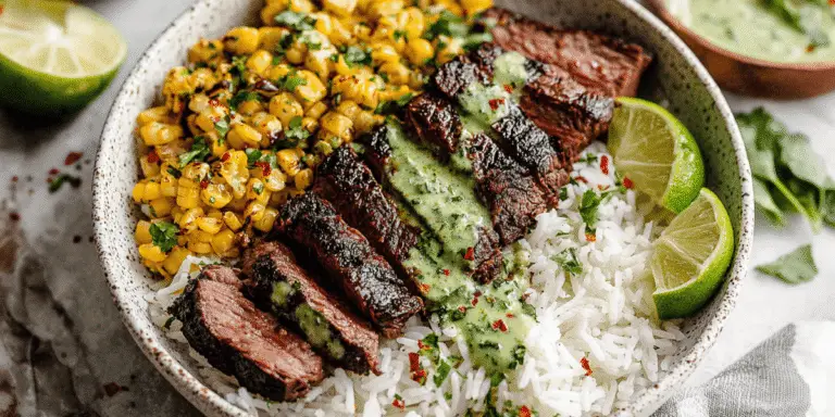 Cilantro Lime Steak And Rice Bowls Recipe