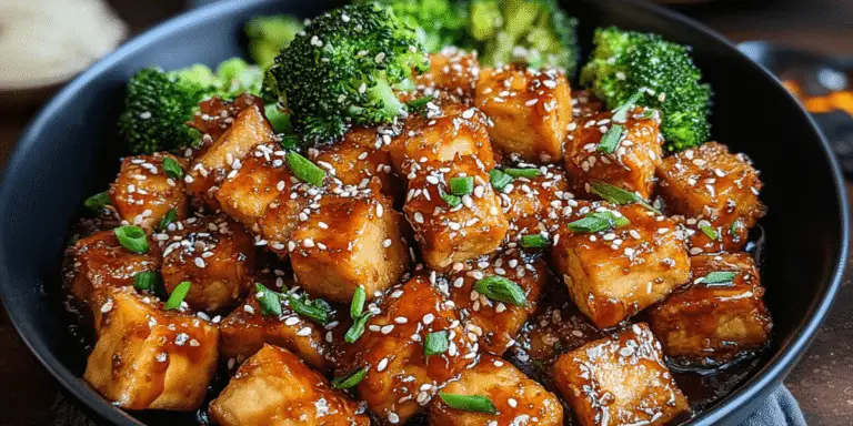 Crispy Tofu with Honey Soy Glaze Recipe