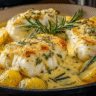 Rosemary Cream Sauce Cod & Potatoes Recipe