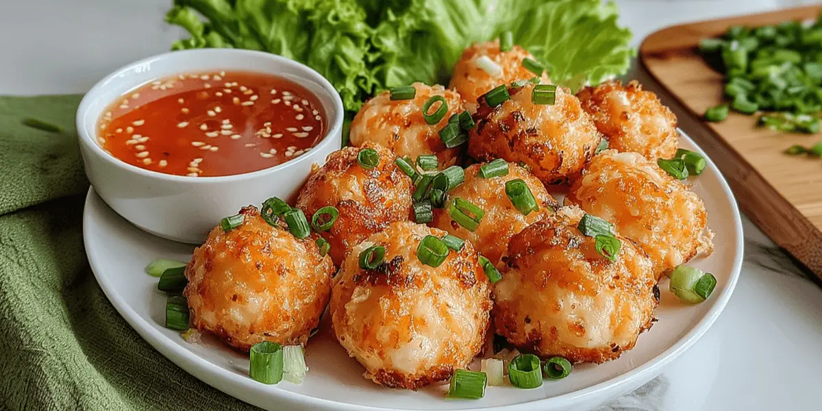 Thai Shrimp Balls with Sweet Chili Sauce recipe