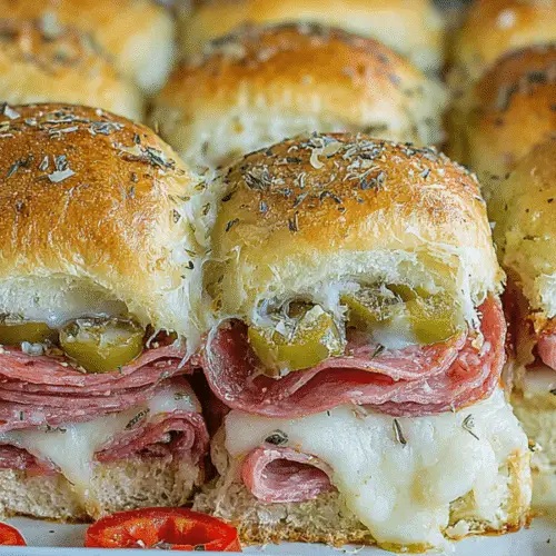 Hot Italian Sub Sliders Recipe