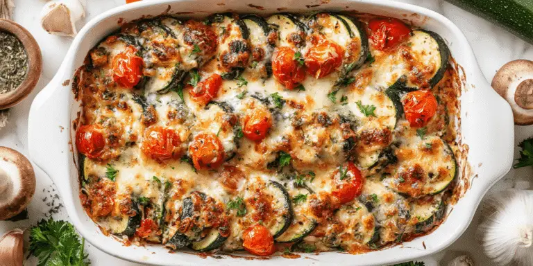 Cheesy Chicken Zucchini Casserole Recipe