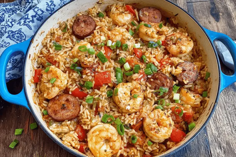 Cajun Shrimp Sausage Dirty Rice Recipe