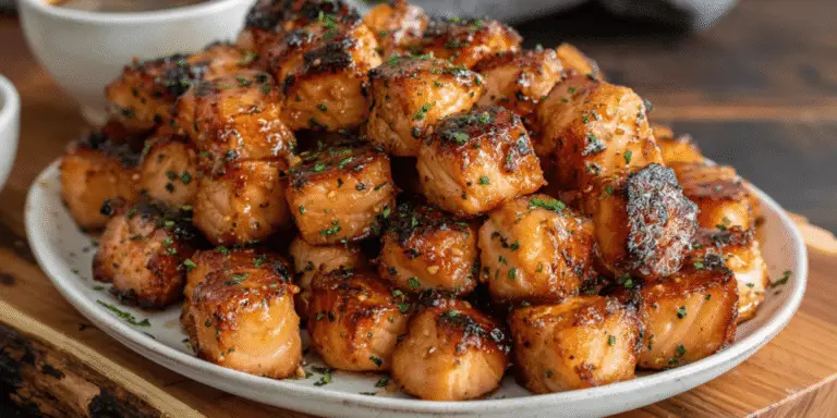Hot Honey Salmon Bites Recipe