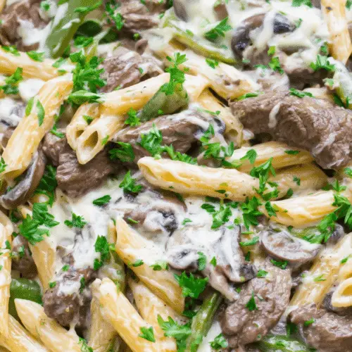 Philly Cheesesteak Pasta Recipe