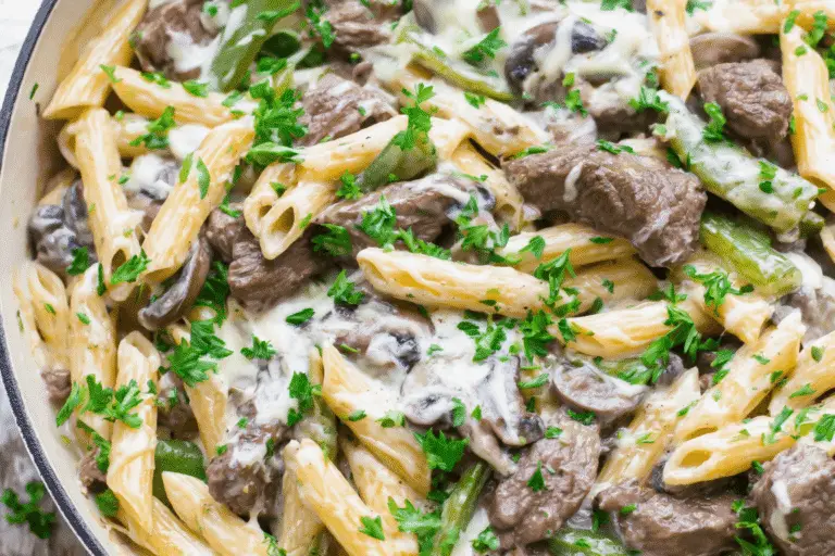 Philly Cheesesteak Pasta Recipe