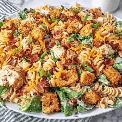 Chicken Bacon Ranch Pasta Salad Recipe