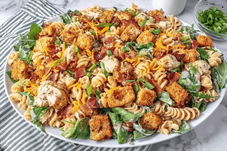 Chicken Bacon Ranch Pasta Salad Recipe