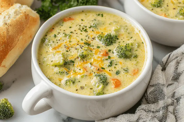 Cheesy Broccoli Cheddar Soup Recipe