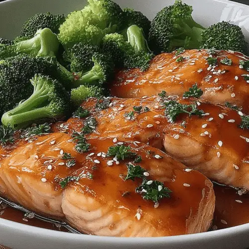 Honey Garlic Glazed Salmon Recipe