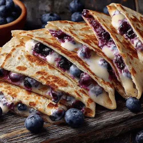 Blueberry Cream Cheese Quesadilla Recipe