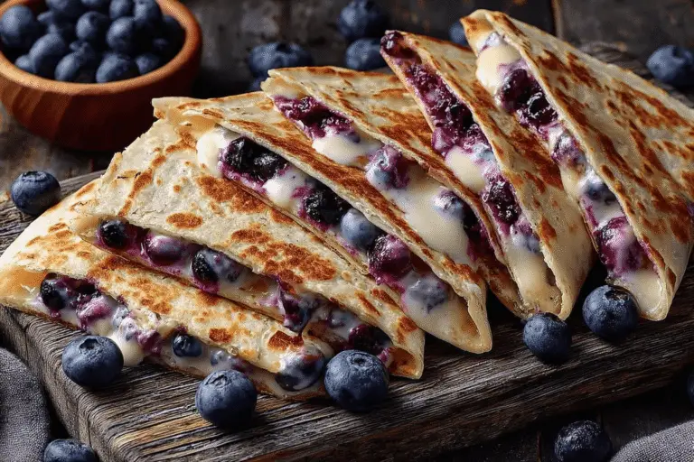 Blueberry Cream Cheese Quesadilla Recipe