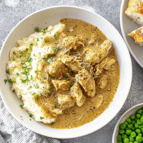 Chicken Gravy with Mashed Potatoes Recipe
