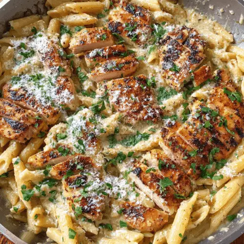 Garlic Parmesan Chicken and Pasta Recipe