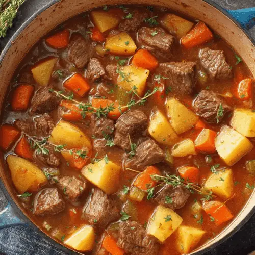 Hearty Beef Stew with Apple Cider Recipe