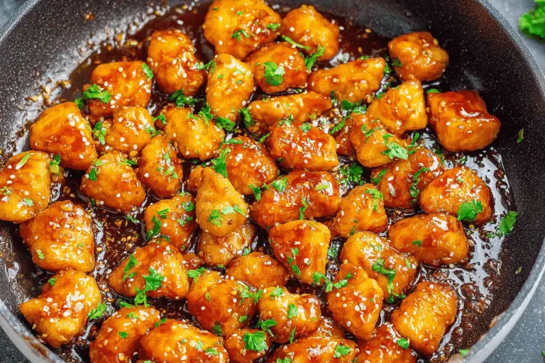 Honey Garlic Chicken Bites Recipe