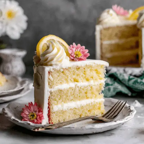 Lemon Cake with Cream Cheese Frosting Recipe