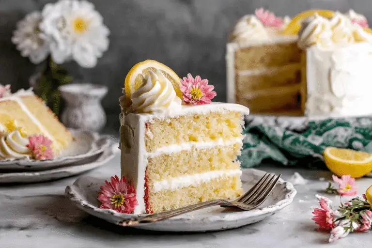 Lemon Cake with Cream Cheese Frosting Recipe