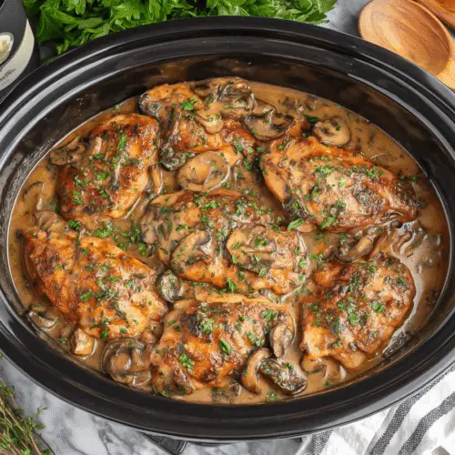Slow Cooker Chicken Marsala Recipe