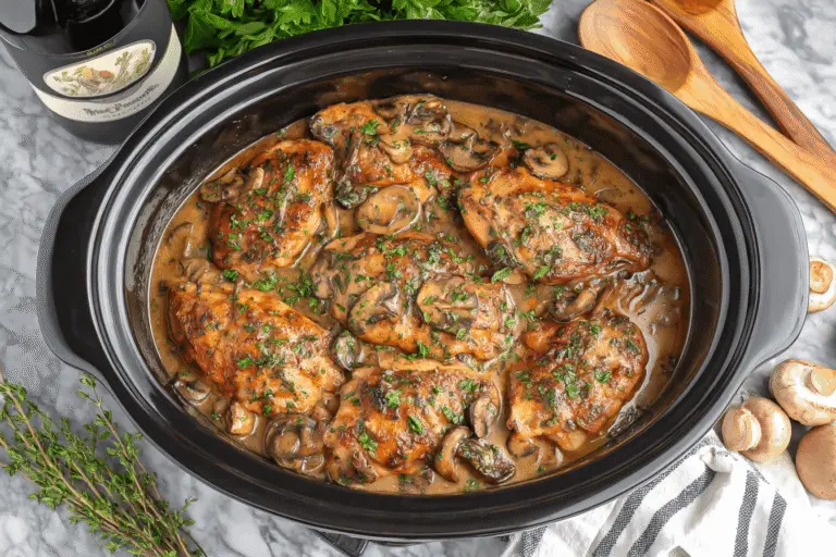 Slow Cooker Chicken Marsala Recipe