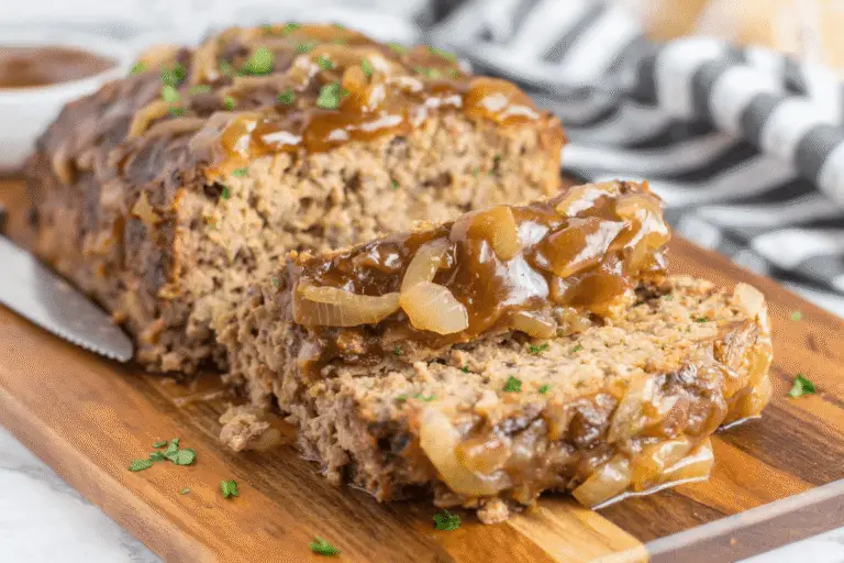 Slow Cooker French Onion Meatloaf Recipe