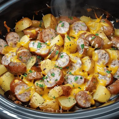 Slow Cooker Sausage And Potato Casserole Recipe