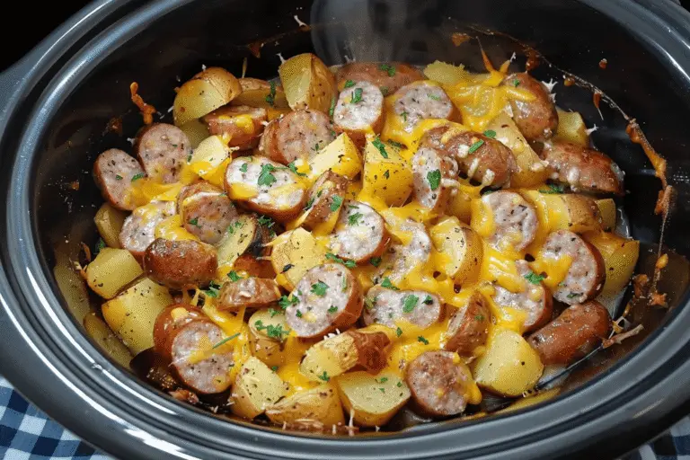 Slow Cooker Sausage And Potato Casserole Recipe