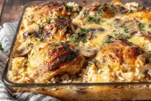 Smothered Chicken And Rice